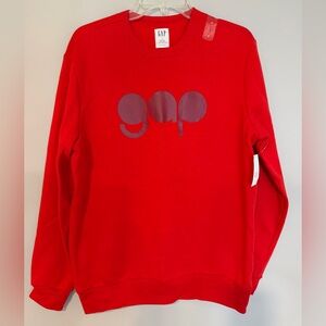 GAP Vibrant Red Crewneck Sweatshirt